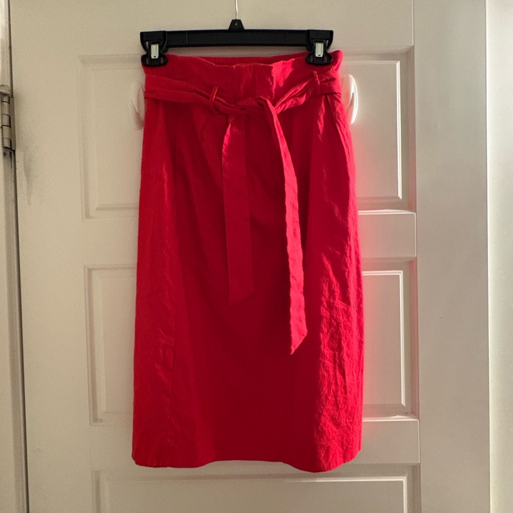 ANTONIO MELANI Bold Red Pencil Skirt